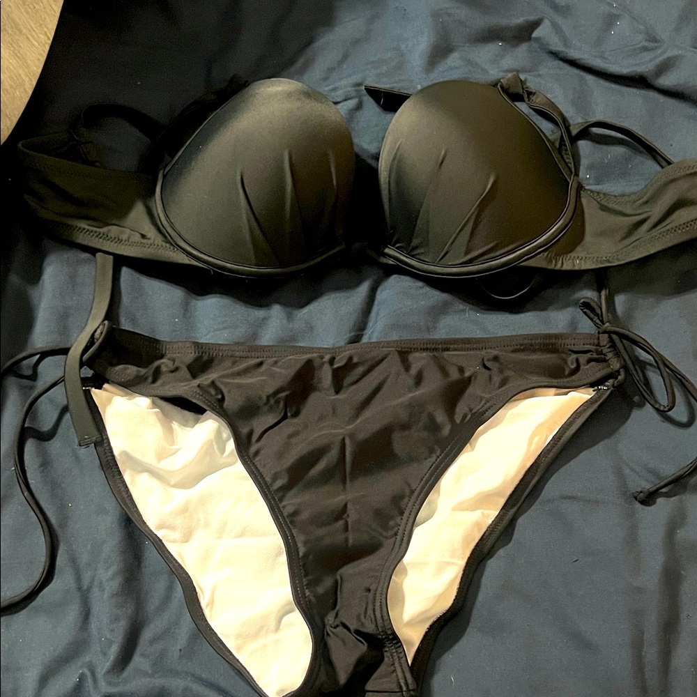 Adore Me Black Bikini Set